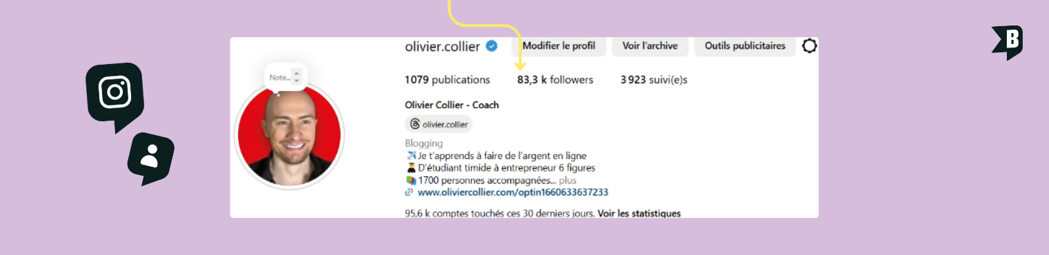 Image Hero Olivier Collier Instagram Growth